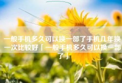 一般手机多久可以换一部了手机几年换一次比较好「一般手机多久可以换一部了」